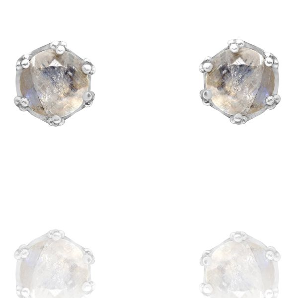 002210290 Silver Gemstone Earrings