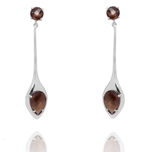 003320998 Silver Gemstone Earrings