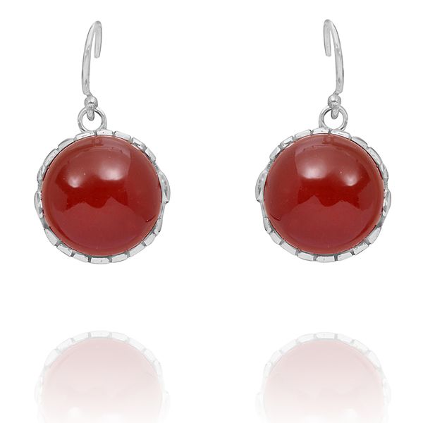 010210630 Silver Gemstone Earrings