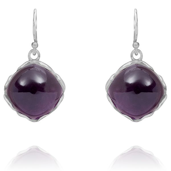 010320550 Silver Gemstone Earrings