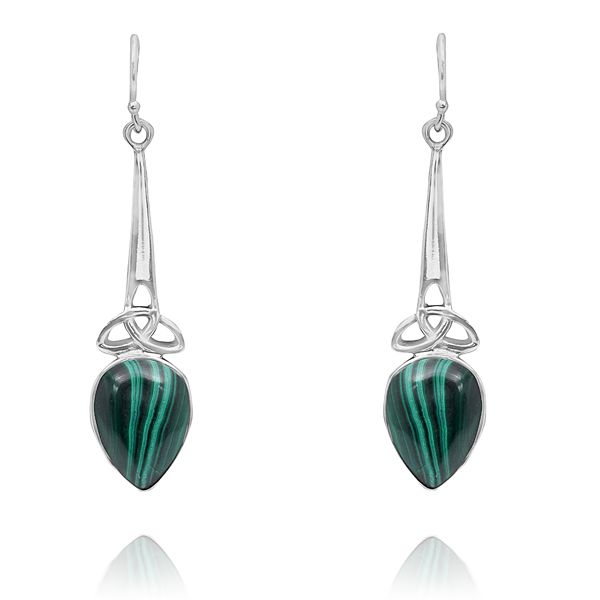 010520700 Silver Gemstone Earrings
