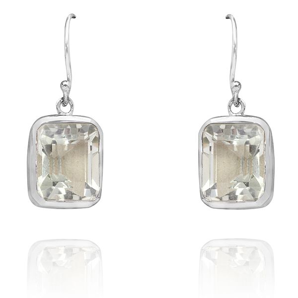 01061485 Silver Gemstone Earrings