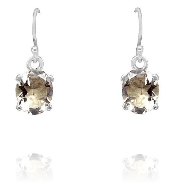 010720310 Silver Gemstone Earrings