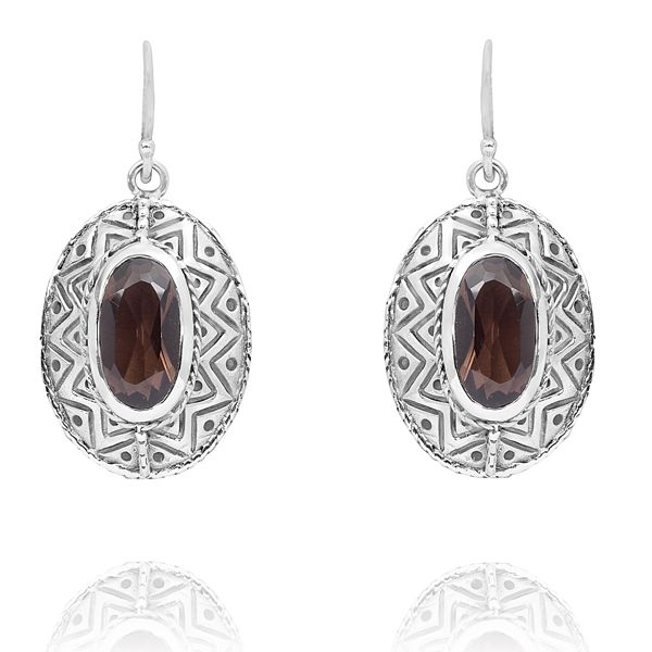 011020835 Silver Gemstone Earrings