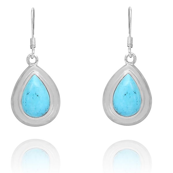 011110355 Silver Gemstone Earrings