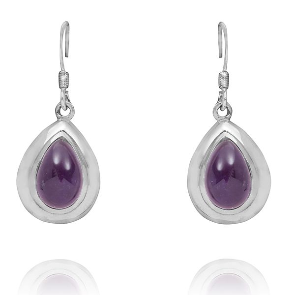 011120355 Silver Gemstone Earrings