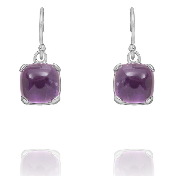 011220260 Silver Gemstone Earrings