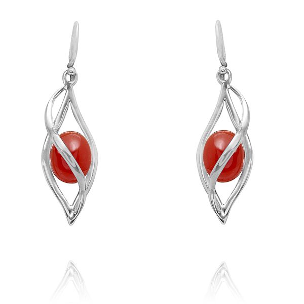 011420330 Silver Gemstone Earrings