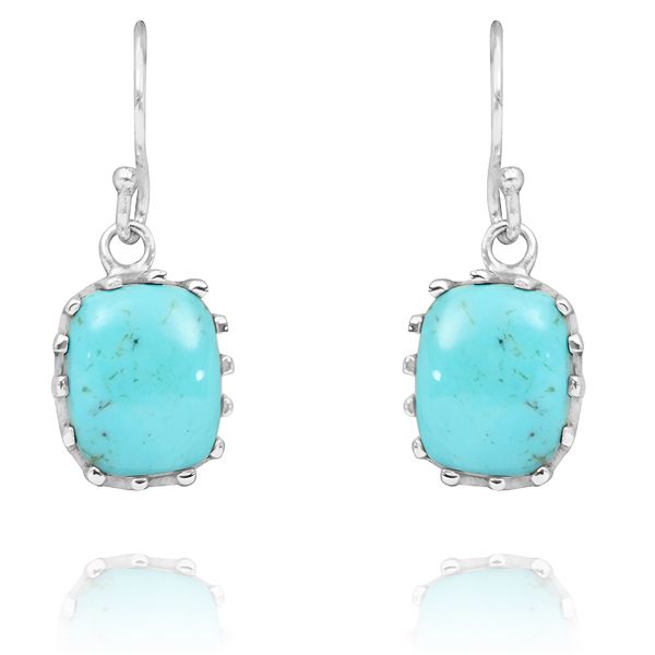 011520615 Silver Gemstone Earrings