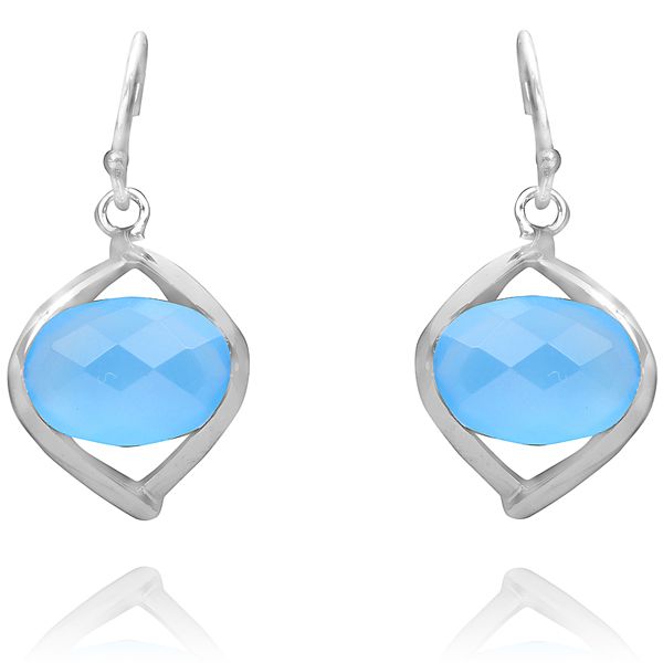 011710675 Silver Gemstone Earrings