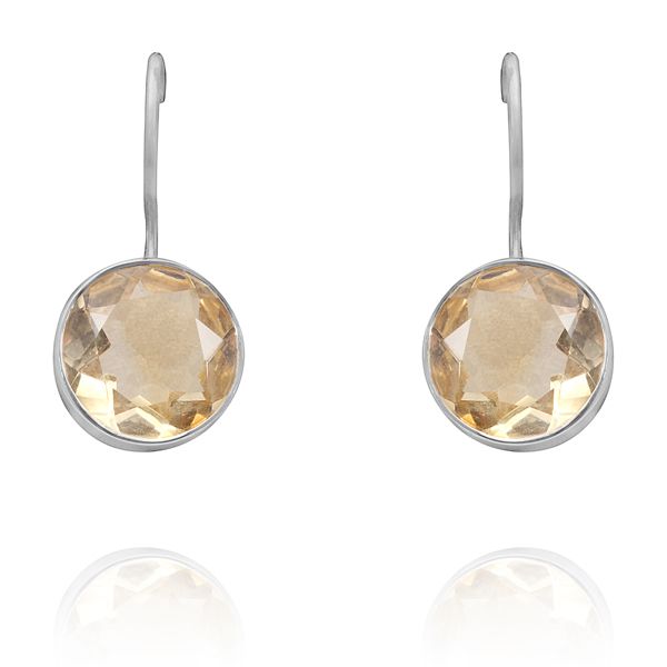 011810620 Silver Gemstone Earrings