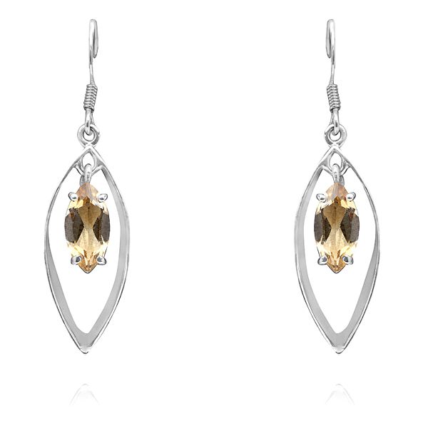 012210465 Silver Gemstone Earrings