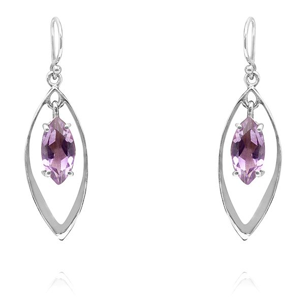 012220465 Silver Gemstone Earrings