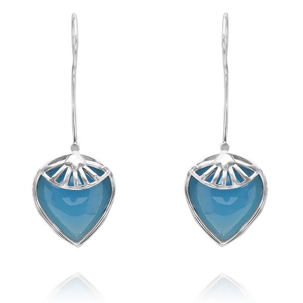 012610820 Silver Gemstone Earrings