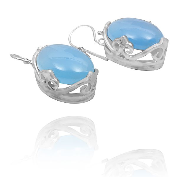 012720785 Silver Gemstone Earrings