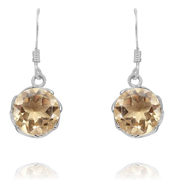 012820395 Silver Gemstone Earrings