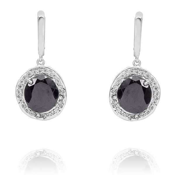 02010101141 Silver Gemstone Earrings
