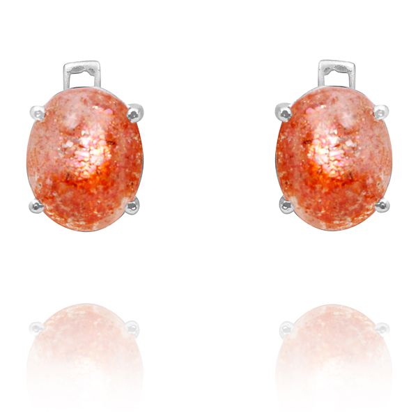 0203020682 Silver Gemstone Earrings