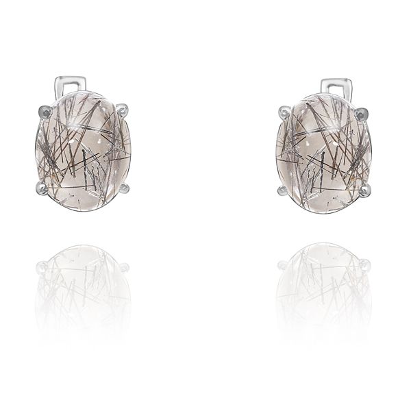 0204020761 Silver Gemstone Earrings