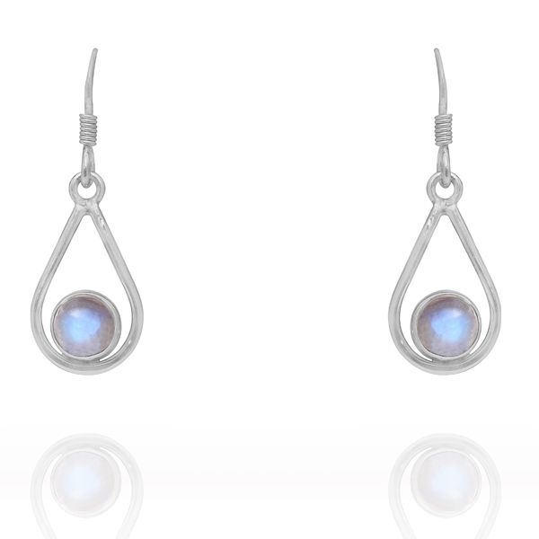 0312010225 Silver Gemstone Earrings
