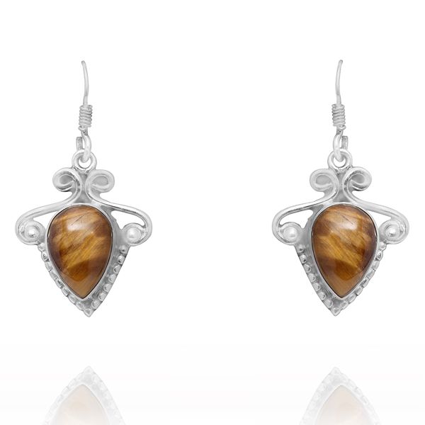 0313010484 Silver Gemstone Earrings