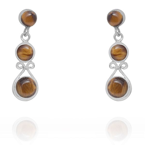 0316010354 Silver Gemstone Earrings