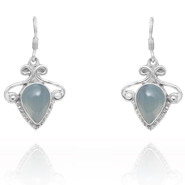 0318010500 Silver Gemstone Earrings