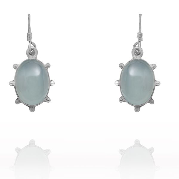 0319010530 Silver Gemstone Earrings