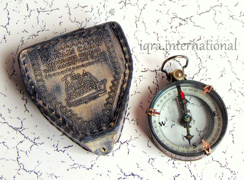 Antique Brass Transparent Directional Ccompass