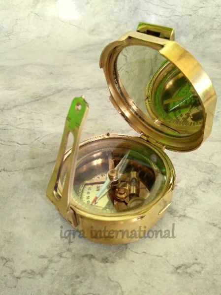 Brass Solid Brunton Compass 3 Inch