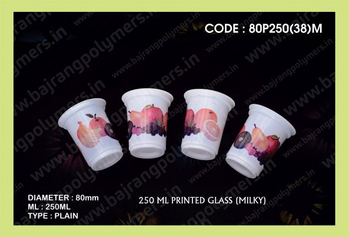 Plastic Disposable Printed Glass (80P250(38)P)) 03