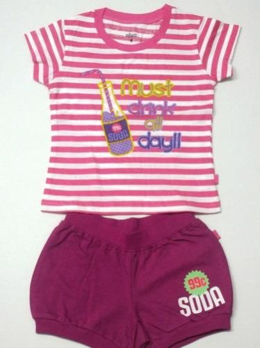 Baby Girls' Round Neck Tops