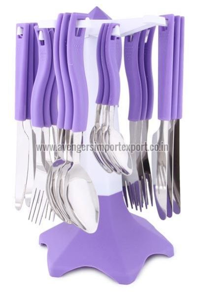 Purple Cutlery Set