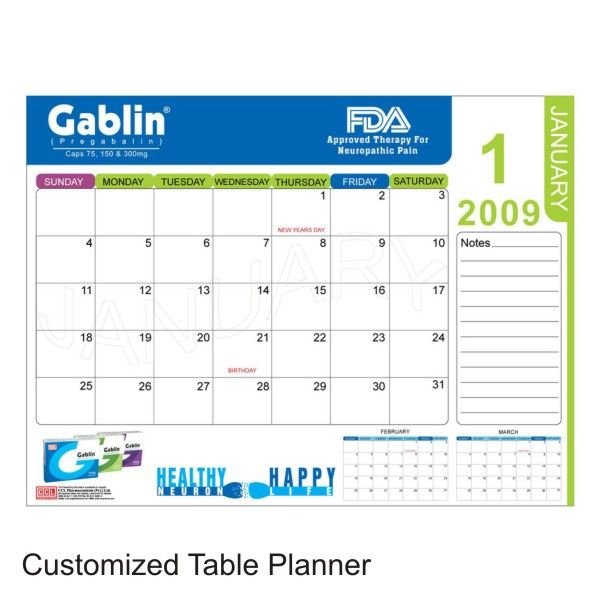 Customized Table Planner