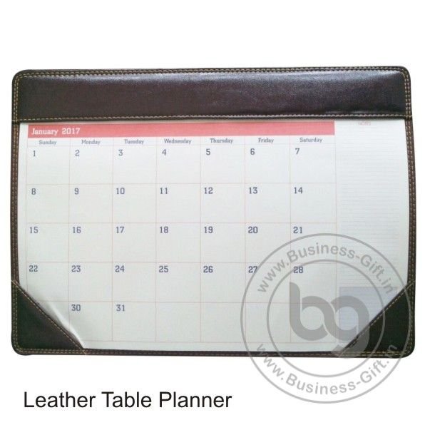 Leather Table Planner