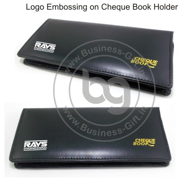 Logo Embossing on Cheque Book Holders