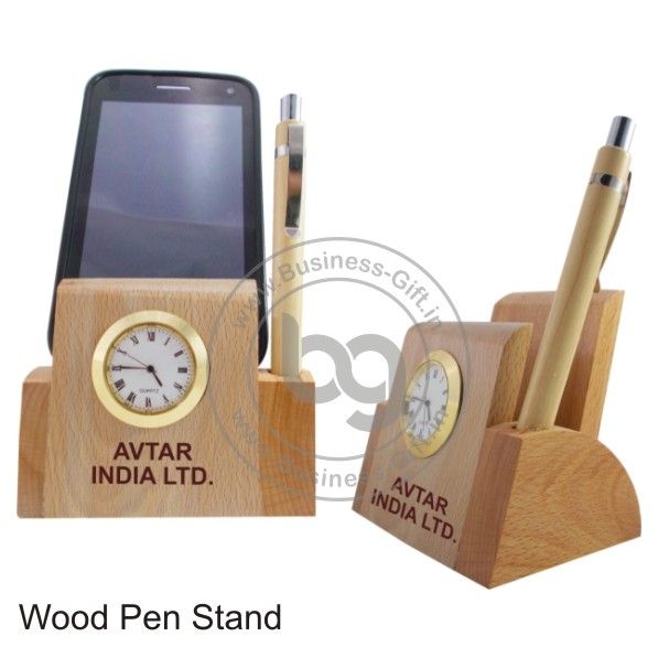 Wood Pen Stand