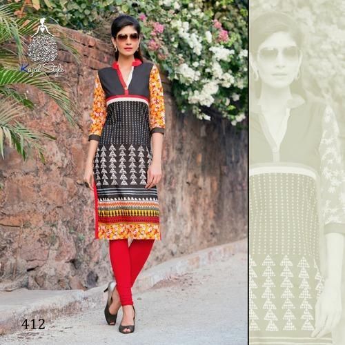 Printed Cotton Kurti (412)