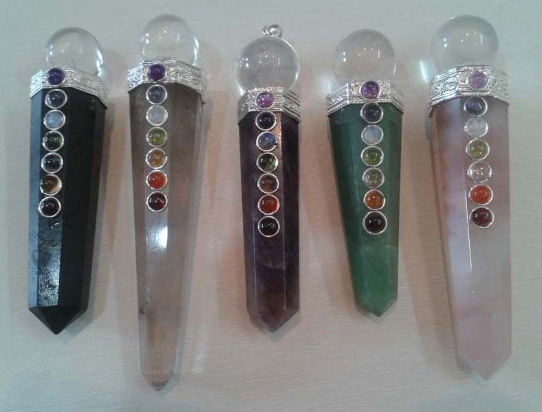 Mix Gemstone Point Chakra Wands