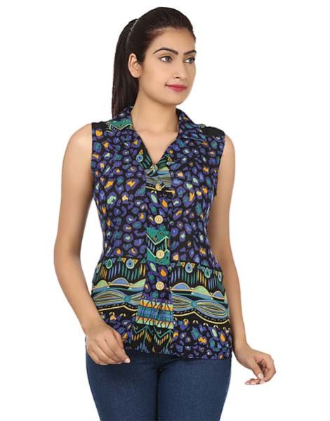 Ladies Shirts (SHT8003 Blue)