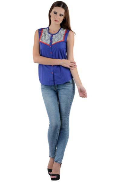 Ladies Shirts (SHT8004 Blue)