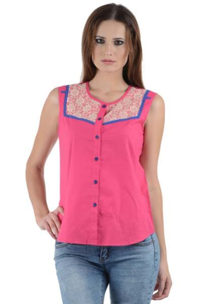Ladies Shirts (SHT8004 Pink)