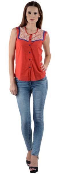 Ladies Shirts (SHT8004 Red)