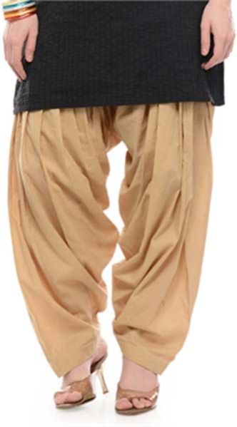 Salwar Semi Patiala Beige
