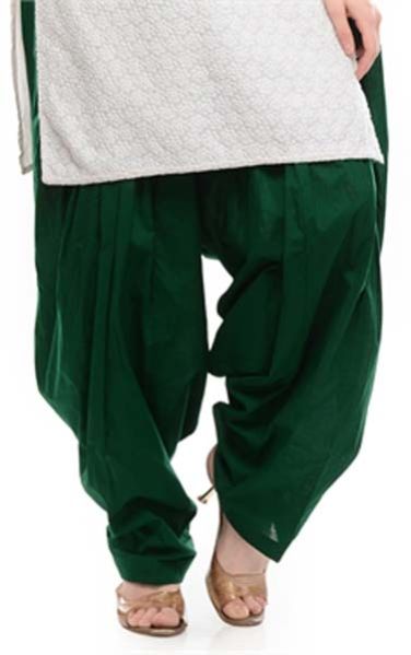 Salwar Semi Patiala Dark Green