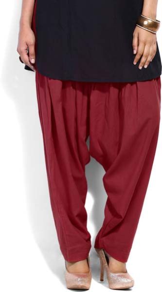 Salwar Semi Patiala Maroon