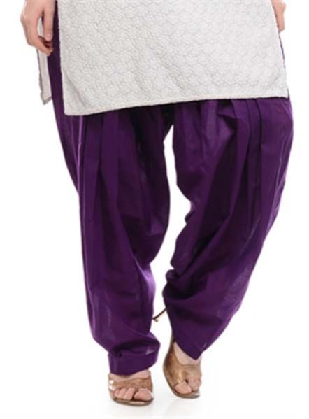 Salwar Semi Patiala Purple