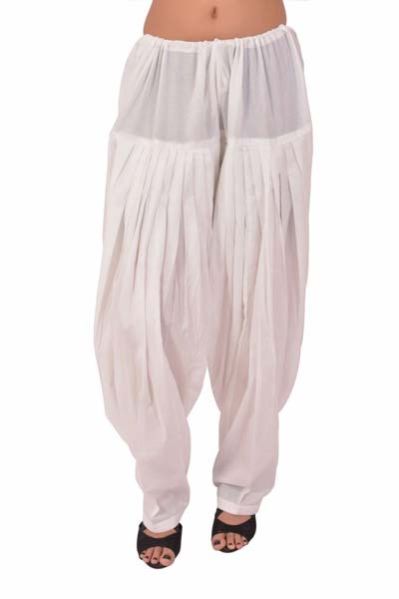 Salwar Semi Patiala White