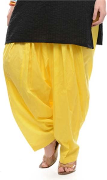 Salwar Semi Patiala Yellow