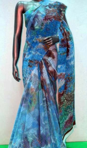 Digital Printed Saree  02